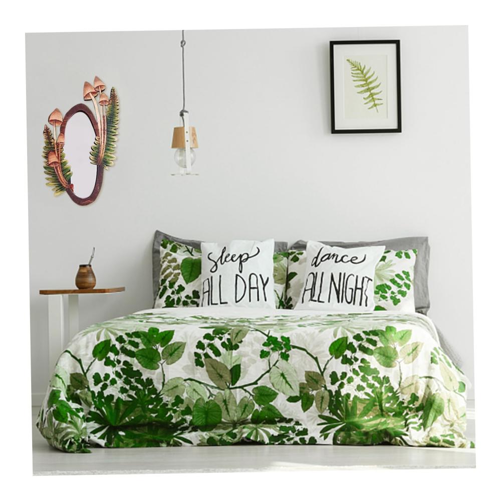 Erleben Sie die Natur zu Hause! Vintage Ovaler Wandspiegel aus Holz - Perfekt für Schlafzimmer und Wohnzimmer - 1299 x 787 Zoll - Waldspiegel mit rustikalem Charme
