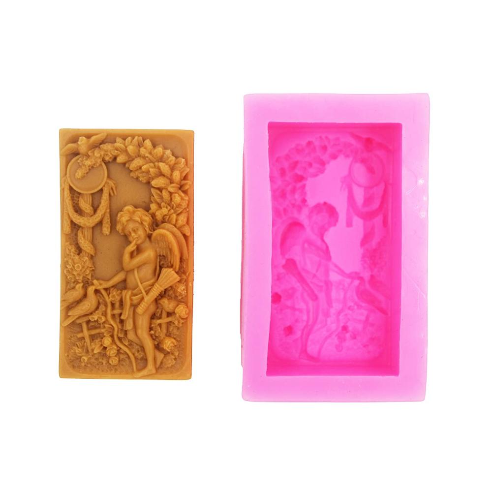 Handgefertigte Silikon-Gießformen DIY Seife Kerzen & Kunsthandwerk - LC Angel N509 Form Craft Art für kreative Projekte zu Hause