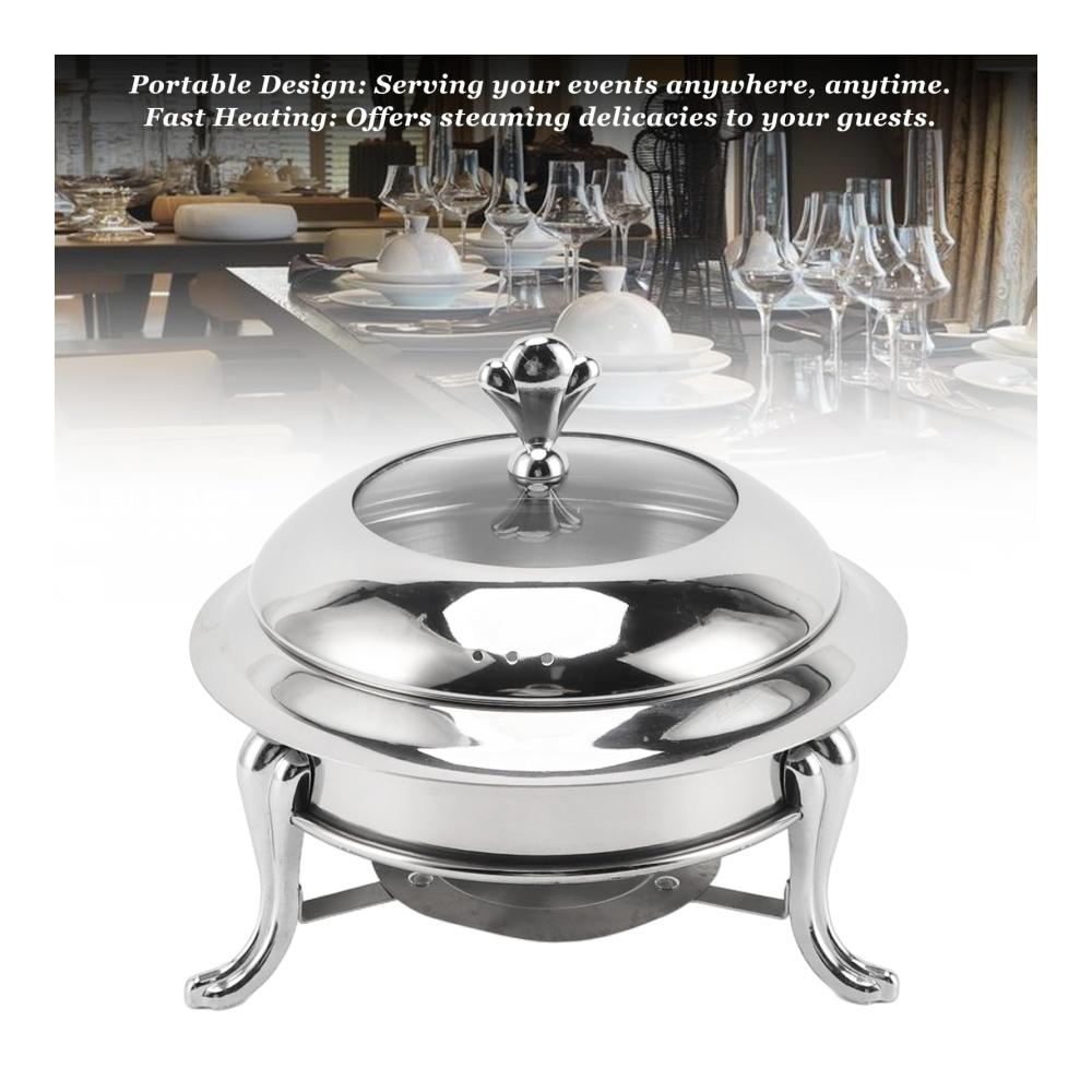 Edelstahl Stövchen & Speisewärmer Tragbarer Buffetwärmer mit Kippschutz für Weihnachten – Halten Sie Ihre Gerichte heiß! Ideal für Partys & Veranstaltungen. Hergestellt aus hochwertigem