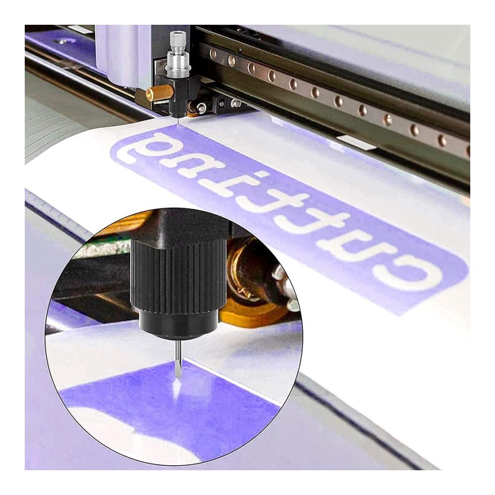 Selbstschärfende Ersatzklingen für präzises Stanzen - 50 Stück 60 Grad Vinyl Cutter Plotter Klingen. Optimiert für Graphtec CB09U CB09 Miniatur Schneiden Messer Hersteller. Langlebig und präzise für professionelle Ergebnisse