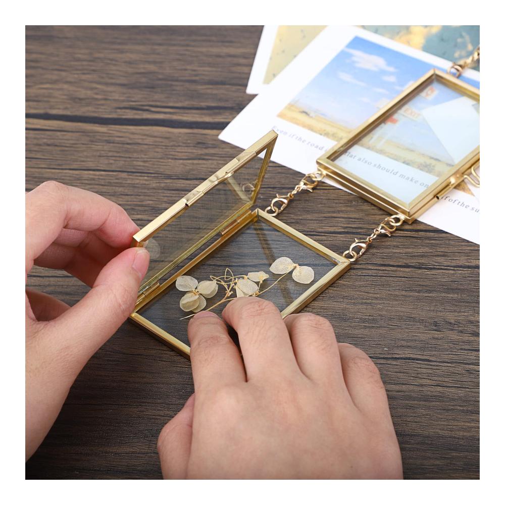 Exklusives Set 4 elegante Wand- & Tischrahmen aus Glas silberfarben 5x7 cm – Perfekte Präsentation für Ihre Lieblings