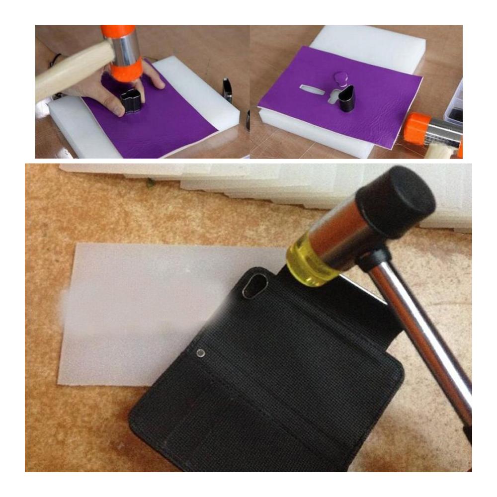 Premium 52-teiliges Stanzen-Set für Lederhandwerk – Mit Loch-Hohlstanzer und Werkzeugen für DIY-Projekte – Perfekt für handgefertigte Lederarbeiten