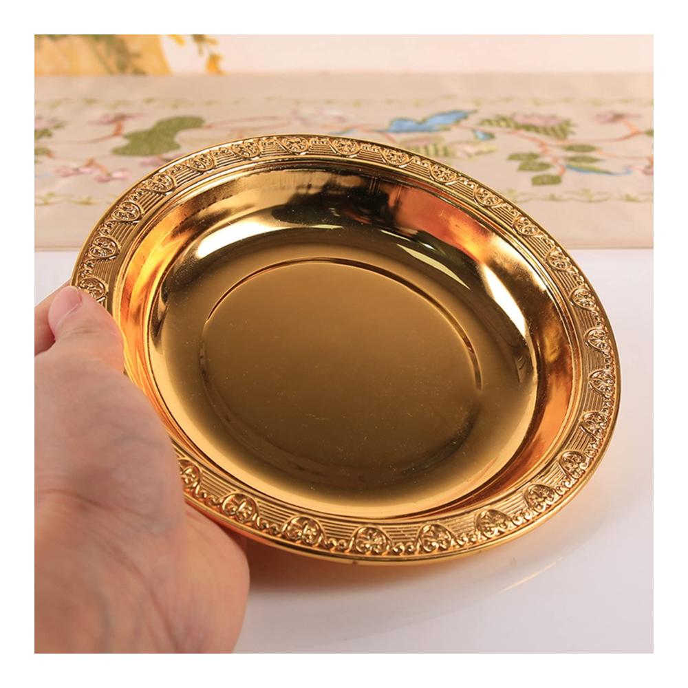 Eleganter Tortenständer aus Edelstahl mit goldener Prägung und Acryl-Glockenteller – Perfekt für stilvolle Präsentationen bei Partys und Cafés. Stilvolles Design für unvergessliche Anlässe
