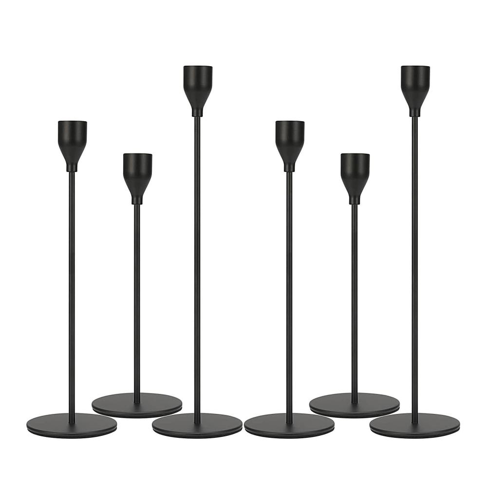 Elegantes Kerzenhalter-Set aus Edelstahl | Moderner Kerzenständer für Hochzeit Geburtstag und Party | Dekorativer Kerzenständer für Bankett und Bar | Exklusives Design für stilvolle Atmosphäre