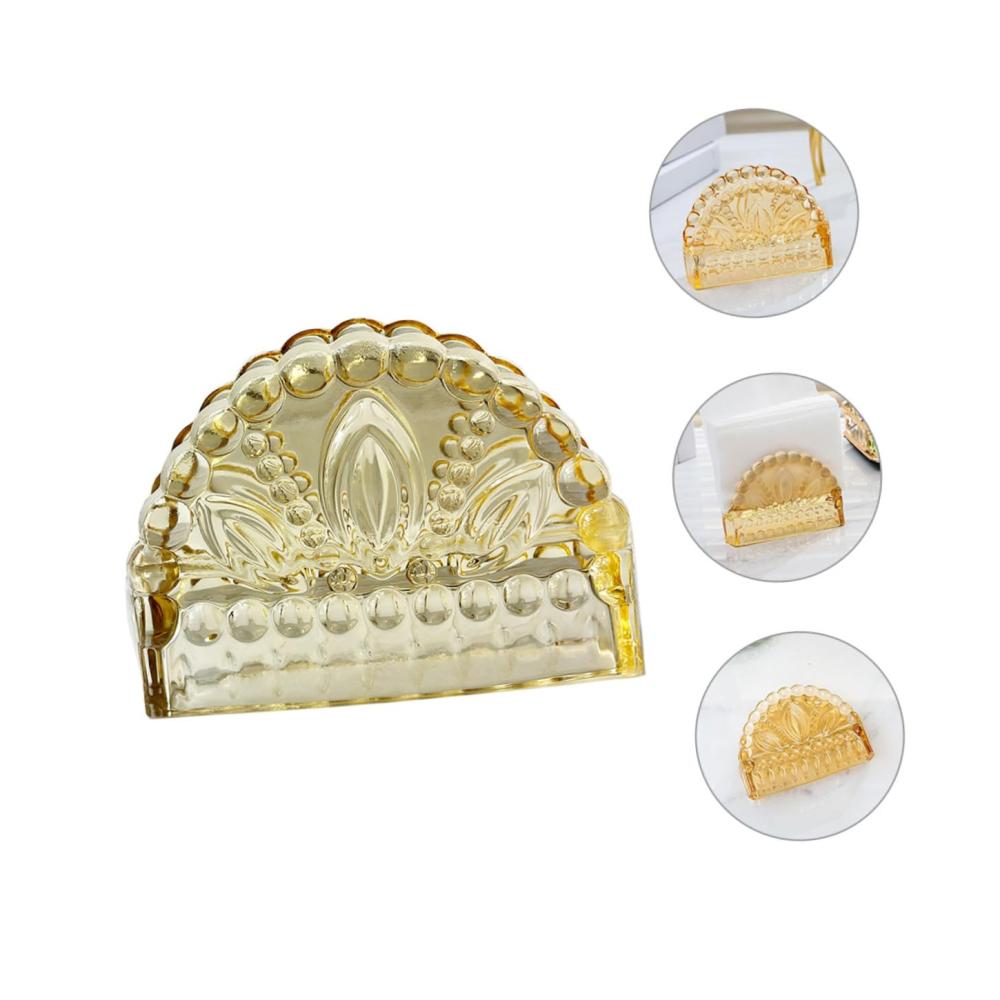 Serviettenhalter Vintage Glas Taschentuchhalter für den Esstisch – Dekorativer Papierhandtuchhalter für Tische und Cocktailservietten – Stilvolles Tischdekor und praktisches Accessoire für Ihr Zuhause