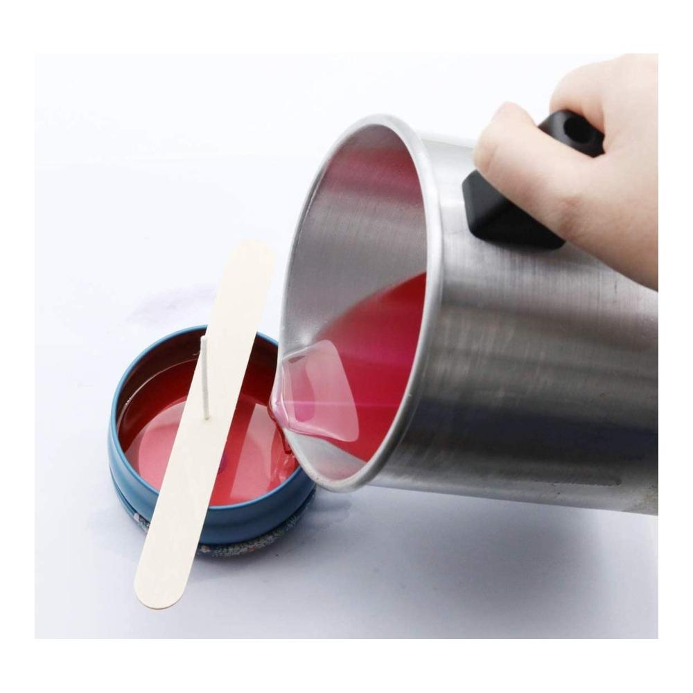Kerzenherstellung Set NRANSON Gießtopf & Krug Kit - 4 Pfund Aluminiumschmelztopf mit wärmebeständigem Griff für müheloses Wachs schmelzen. Ideales Zubehör für perfekte Kerzen zu Hause