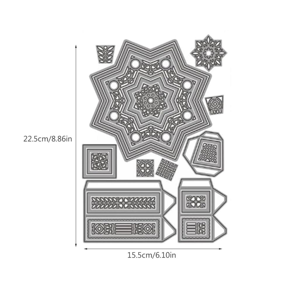 Stanzbögen DIY 3D Schachtel Stanzformen für Stanzmaschinen – Süße Box Metall Stanzformen für Scrapbooking Album & Hochzeitsembossing