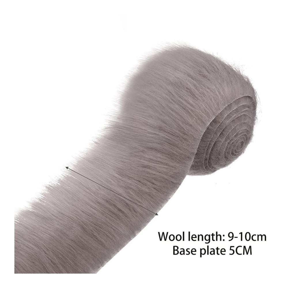 Entdecken Sie erstklassige Textilien JAWSEU Kunstpelz Fellstoff - 4er Pack Zotteliger Pelz Stoff für Basteln Nähen und Dekorieren - Flauschige Pelz Patches - Kunstfell-Band 5 cm x 15 m