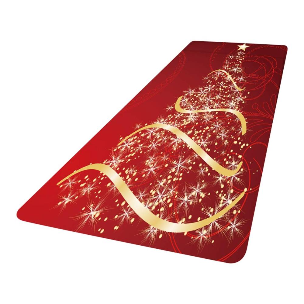 3D Weihnachtsdruck Teppich | Rutschfeste Bodenmatte für Wohnzimmer Küche & Bad | Dekorative Teppiche Gegend | Dämm- & Schutzmatten | 60x180cm