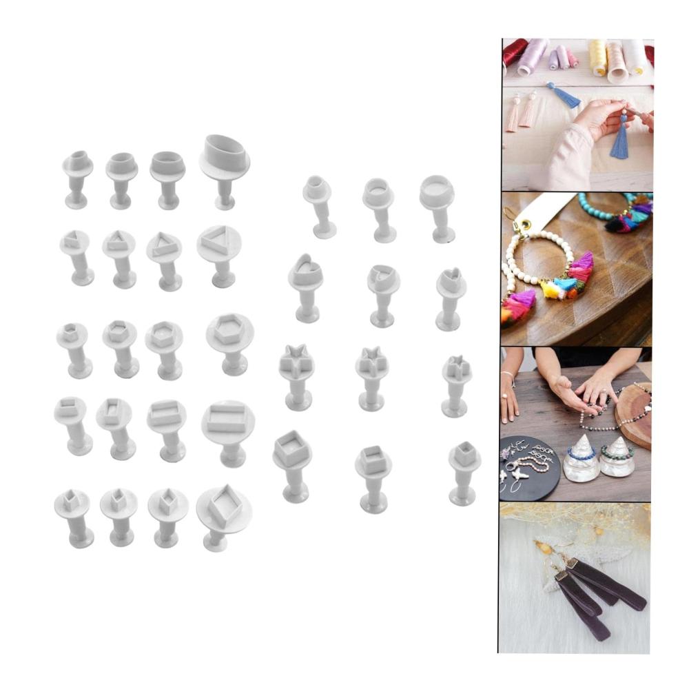 Entdecken Sie kreative Vielfalt 32 hochwertige Ausstechformen für DIY Schmuck Kekse und Gebäckbacken - Handgefertigtes Kunstzubehör für Polymer-Ton. Perfekte Formen für Ihre künstlerischen Meisterwerke