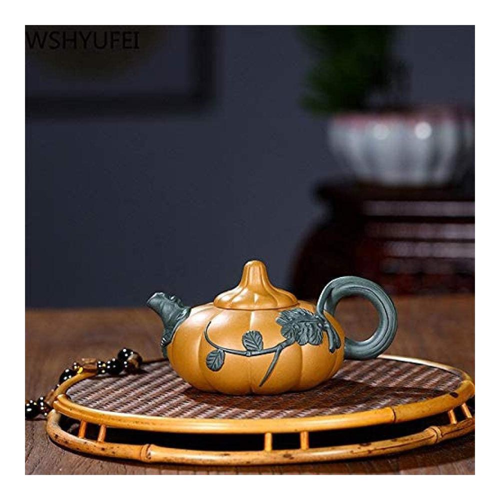 Handgefertigte Teekanne aus Zisha-Ton | Klassische chinesische 270 ml Teekanne für köstlichen Tee | Exquisite Teekanne für Genießer | Authentisches Teeset aus lila Ton
