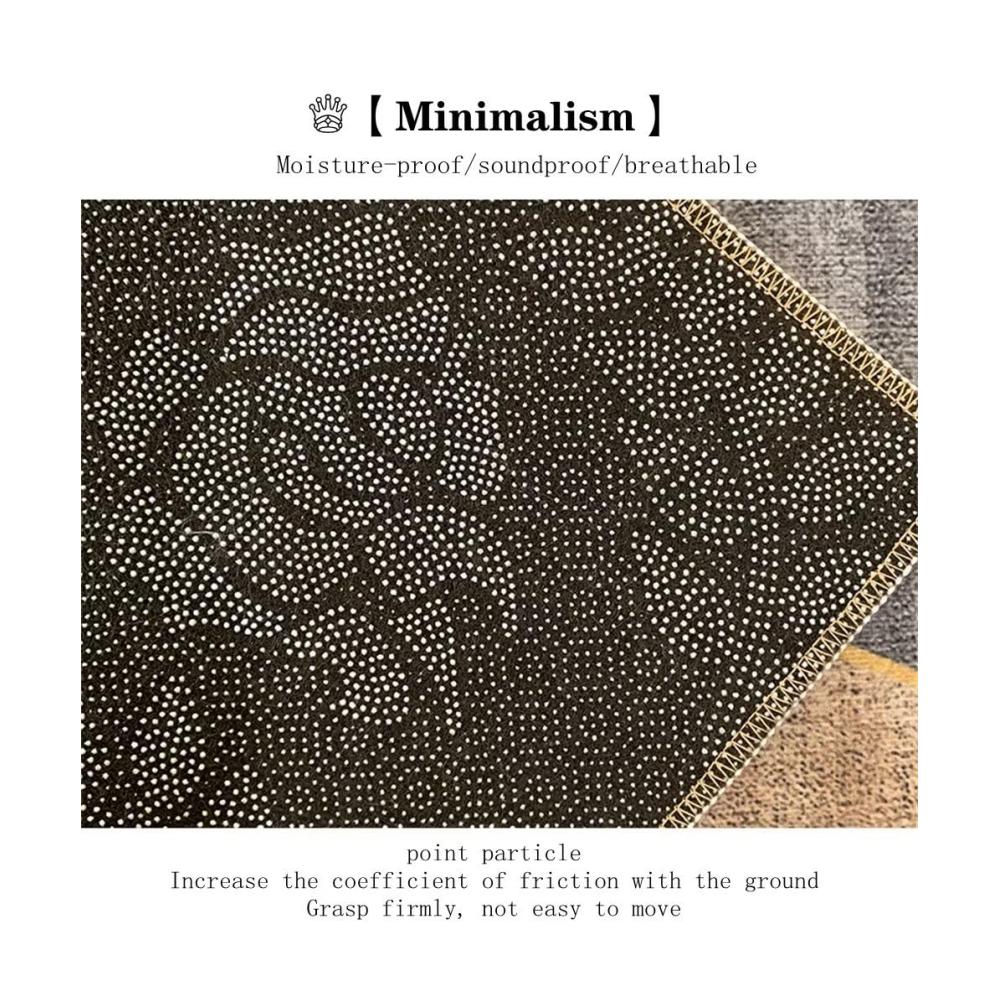 Hochwertiger Teppich für Kinderzimmer und Wohnzimmer - Kunstvolles Design - Brauner 60x90cm Schlafzimmerteppich - Ideale Dekoration für stilvolle Räume - Designer Accessoires für Heimdek