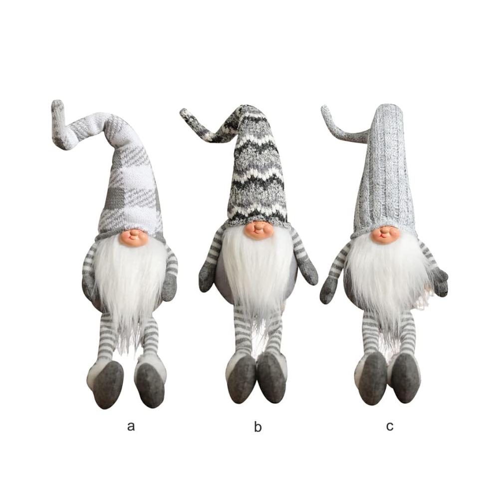 Eleganter Zierschmuck Weihnachten Gesichtslose Puppe mit Langem Haar für Festivals und Partys - Perfekte Weihnachtsdekoration für Schlafsofas Kinderzimmer und Fotografie! Typ 3