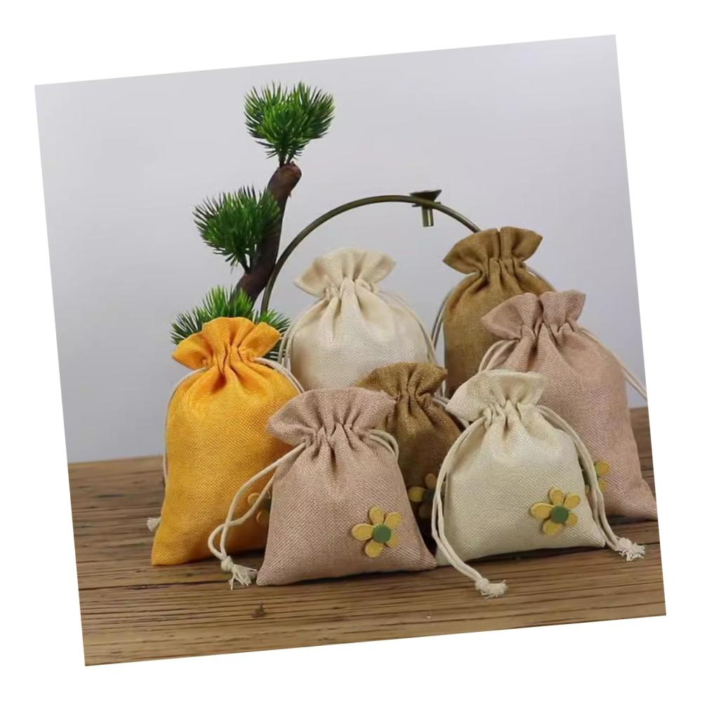 Entdecken Sie die Magie der Sinne 8er Set Duftsäckchen mit Kordelzug für die Garderobe - Nachfüllbares Lavendelsäckchen Gewürze Sachet-Behälter leere Tasche für individuellen Duftzauber - Lavendelsack Pulver Stoff - Klein und einfach betörend