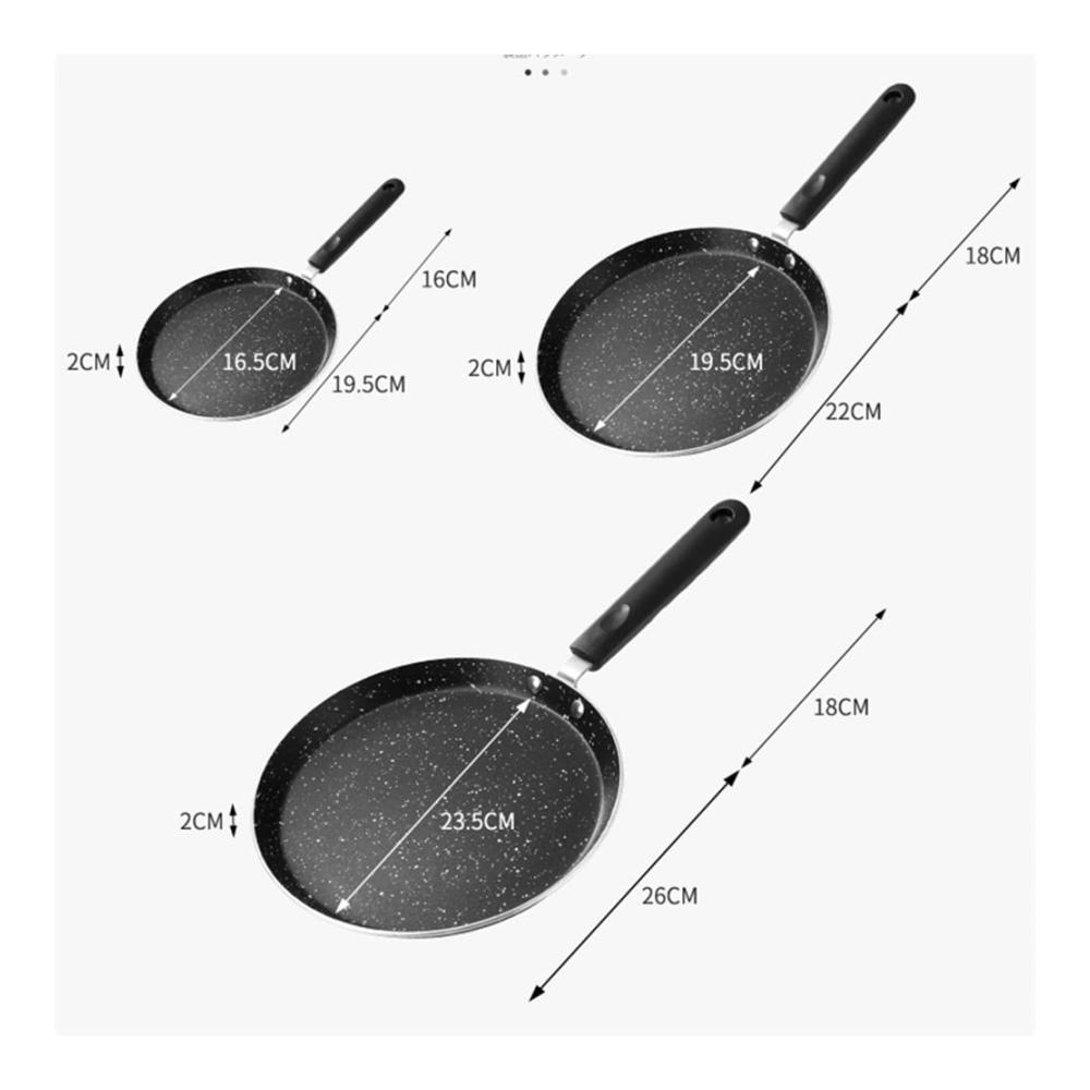 Crepe-Pfannen Deluxe 18CM – Premium Antihaft-Pfanne für Perfekte Pfannkuchen Omeletts & mehr! Marmorbeschichtung Induktionstauglich Ideal für Frühstück & mehr
