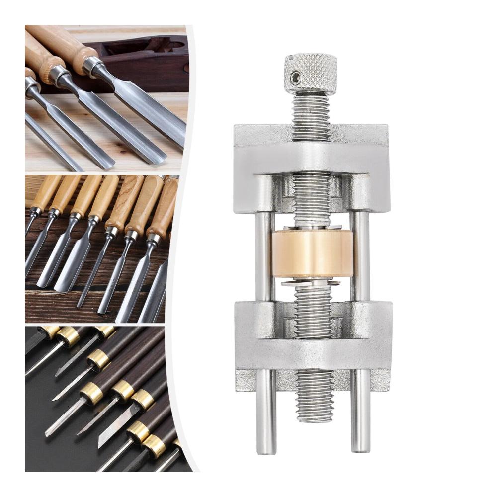 Manueller Messerschärfer für präzise Kanten – Edelstahl Winkelschärfer | Schärfhilfe für Holzmeißel Hobelklingen & mehr | Handwerkzeug mit Honführung für professionelles Kantenschärfen