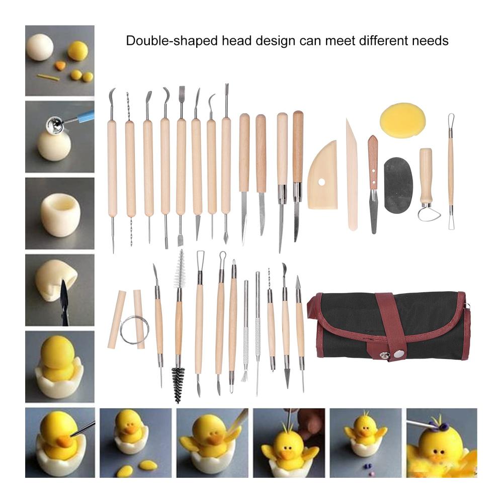 Entdecken Sie die Kreativität 30-teiliges Ton-Bildhauerwerkzeug-Set für Künstler und Hobbyisten! Formen schnitzen modellieren und polieren Sie mit diesem vielseitigen Keramikwerkzeug-Set. Perfekt zum Malen Polieren und mehr