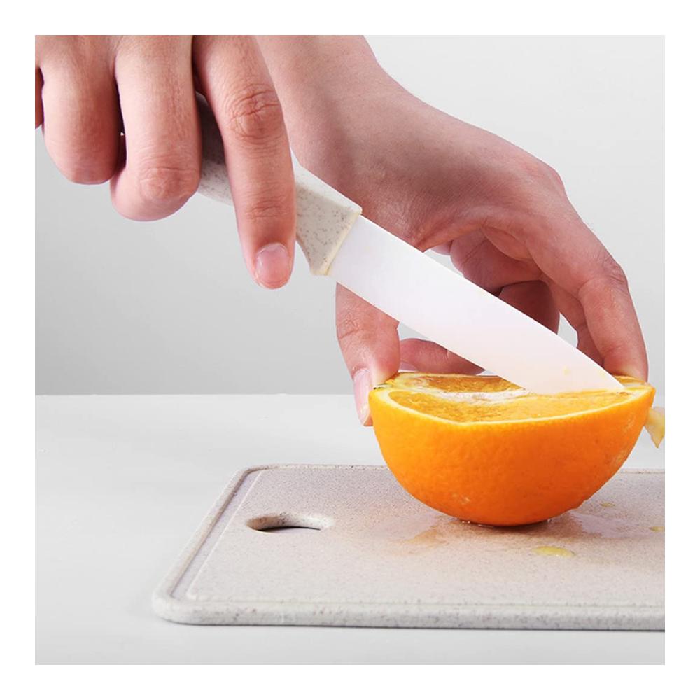 Entdecken Sie das ultimative Küchenschäler-Set 4-teilig mit hochwertigen Keramikmessern Gemüseschäler Obstmesser Schneidebrett & Obsttablett - Spülmaschinenfest! Perfekt für müheloses Schälen von Obst und Gemüse