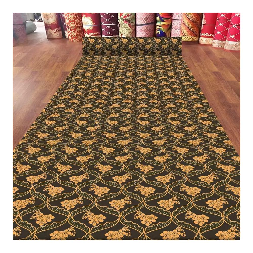 Teppich Läufer Maschinenwaschbar Flurteppich 6mm Niederflorig | Hausgang Dekor mit Anti-Rutsch-Bodenmatten | Läufer Teppich Gelb 2.6x