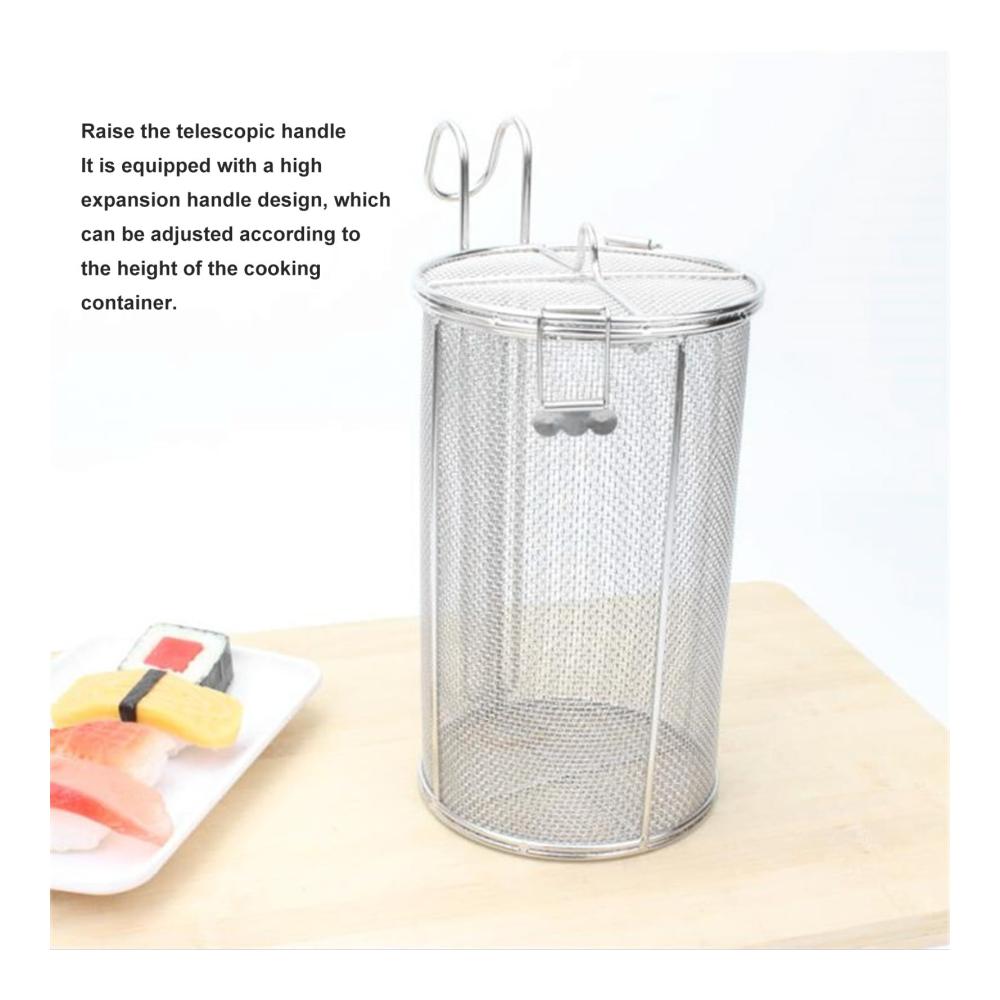 Premium Teefilter aus Edelstahl mit ausziehbarem Griff - Ideal für lose Blätter und Gewürze - Praktischer Küchenhelfer für perfekten Tee