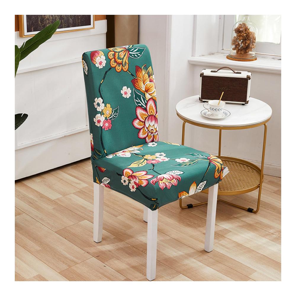 2er Set Blumen Stuhlhusse Multifunktionale Bankettdeko für stilvolle Esszimmer! Universal Stretch langlebig & abnehmbar - Perfekter Schutz & stilvolles Dekor