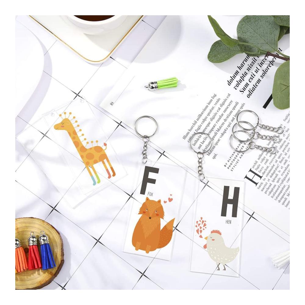 Entdecken Sie stilvolle Vielseitigkeit mit unseren hochwertigen Wand- & Türschildern - 50 Sublimations-Acryl-Schlüsselanhänger blanko transparent perfekt für Vinyl-Kit & Schlüsselanhänger-Designs. Gest
