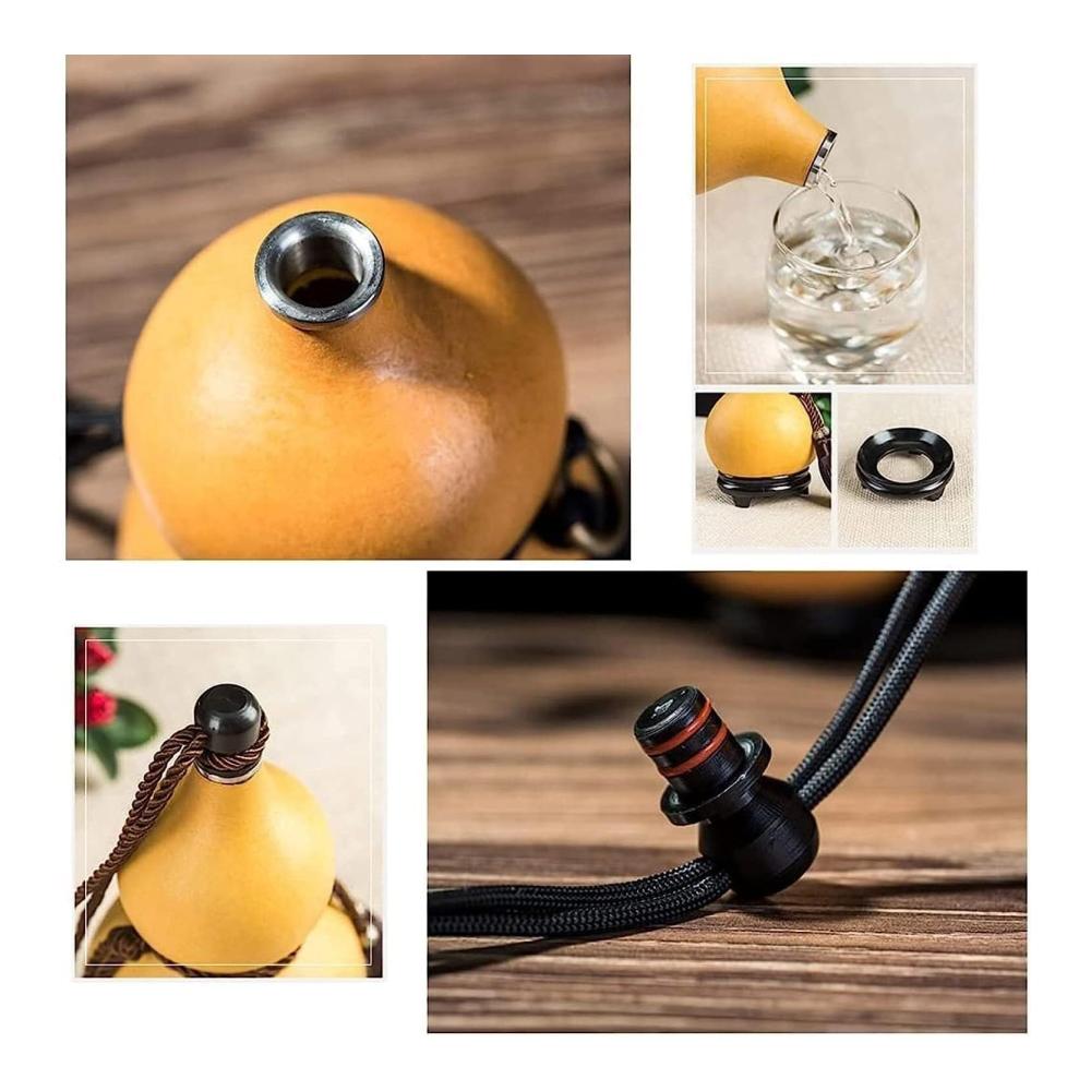 Entdecken Sie die Magie des Wassers mit unseren einzigartigen Filterflaschen! Feng-Shui-Ornamente für pure Harmonie - Kürbisflasche mit Weinkürbiskrug tragbare Wasserflasche für den Außenbereich leicht zu reinigen. Veredelt mit Kürbisanhänger die leere Flasche eignet sich perfekt für Heimdekoration. Genießen Sie unterwegs auslaufsicheres Trinkvergnügen mit Bienenwachs-Dichtung. Tauchen Sie ein in Stil und Funktion
