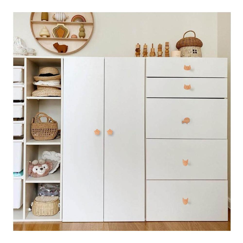 Entdecken Sie Stil mit Kommodenknöpfen & -griffen Holz-Schubladenknöpfe mit Cartoon-Motiv für langlebige Eleganz. Vielseitige Anwendung in Schränken inklusive Schraubenset. Holen Sie sich hochwertige Holz-Möbelgriffe mit einem Hauch von Sternen