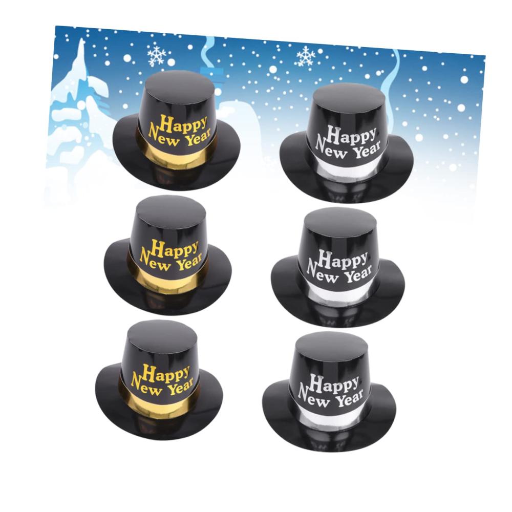 Premium Partyhüte für Kinder & Erwachsene - Lustige Zylinder für Weihnachtsfeiern Silvester & Cosplay-Kostüme - Weißer Papierhut mit Glitzerdeko - Kopfbedeckung & Partyzubehör für jeden Anlass