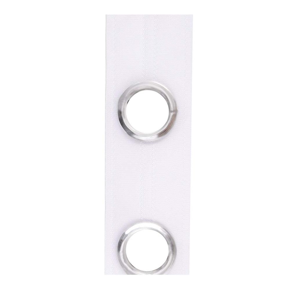 Hochwertige Vorhangringe - Gardinenband mit Ösen 10M 42MM Weiß - Textilband mit Metallösen für einfache Montage - Perfektes DIY-Vorhangzubehör für Fenstertüren