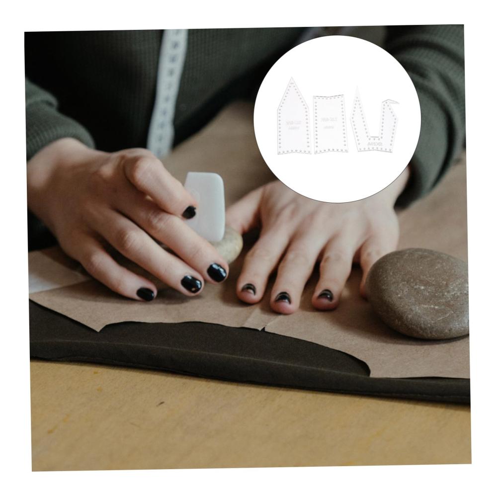 Professionelle Lederhandwerk Vorlagen-Set | Taschen Geldbörsen & mehr | Hochwertige Quilt-Schablonen für Ledermuster | Acrylwerkzeuge für präzises Quilten | Kreative Designvorlagen inklusive