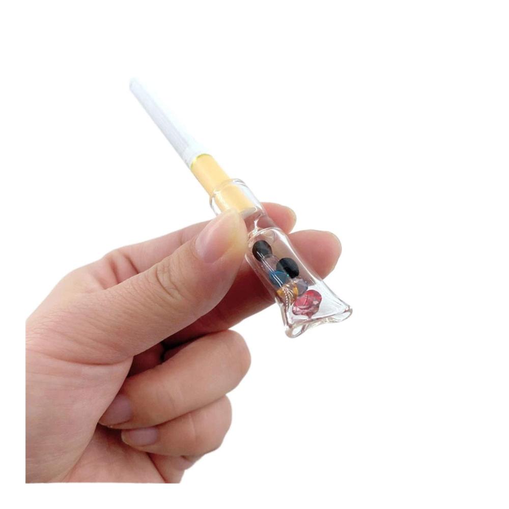 Zigarrenzubehör Deluxe H-ENY 10er Pack Diamantglas Zigaretten Filterspitzen - Wiederverwendbare Glaswalzkipps Filter für ultimativen Genuss - Einfache Reinigung - Farba