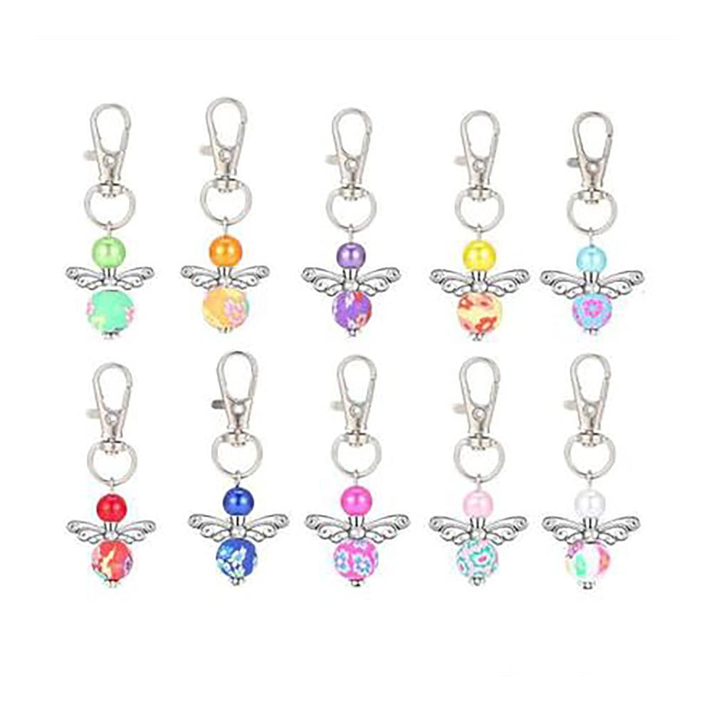 30 Stück Multicolor-Schutzengel Schlüsselanhänger Pack – Ideales Gastgeschenk für Taufe Hochzeit Weihnachten und Kommunion – Engel Anhänger Set für besondere An