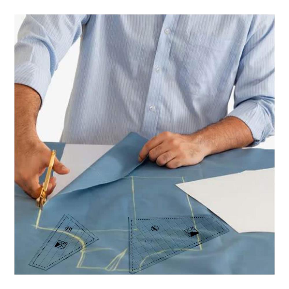 Präzisions-Linealset für Schneider & Quilter - 5-teiliges Patchwork Nählinealset aus Acryl inkl. Rollschneider - Perfekt zum Abmessen Schneiden & Quilten - Ideale Werkzeuge für Handwerker