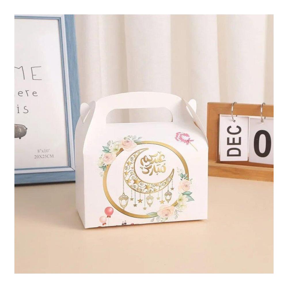 Eid Mubarak 20er Set Kuchenbehälter für Ramadan Party - Cookie Boxen für Muslimische Festlichkeiten - Geschenkverpackung für Eid Al-Fitr und