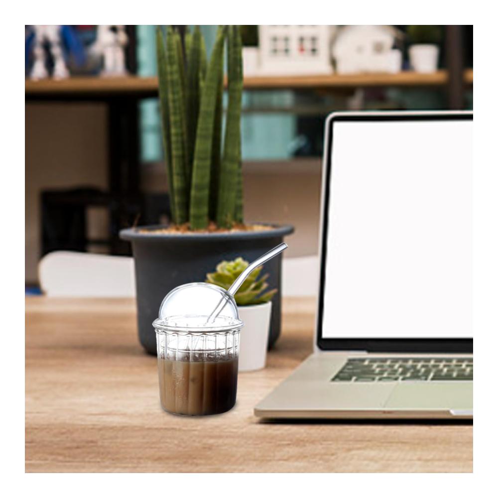 Entdecken Sie den Genuss mit unseren wiederverwendbaren Kaffee- & Teegläsern 14oz/450 ml Glas mit Strohhalm und Deckel für erfrischende Getränke! Ideal für unterwegs zu Hause oder im Büro