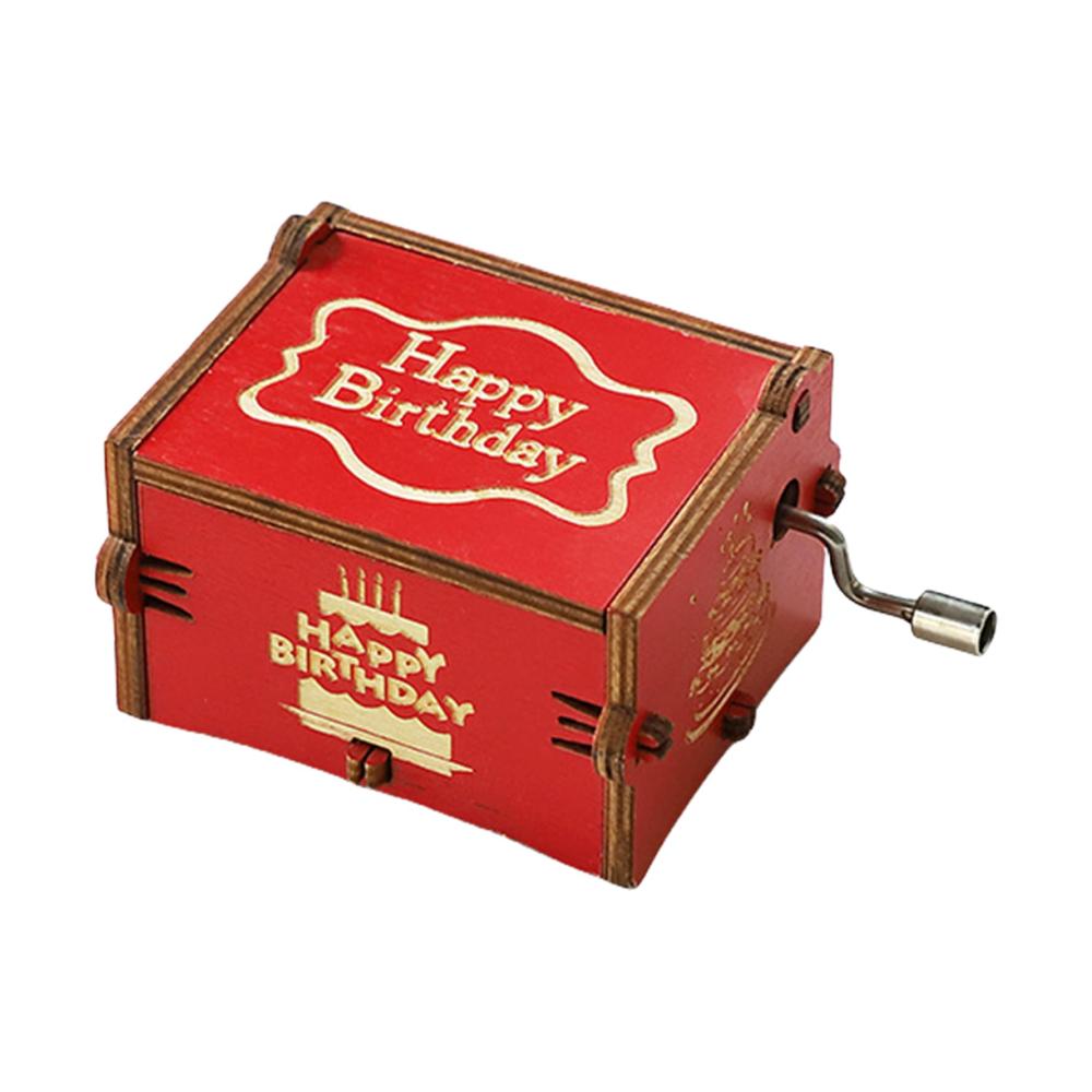Gönnen Sie sich Nostalgie mit unserer Vintage Spieluhr! Handkurbel-Musikspielzeug mit rot antiker Gravur. Perfektes Geschenk für Geburtstage und Valentinstage! Ideal für Liebhaber Freunde und die Familie. Machen Sie Ihren Tag melodisch