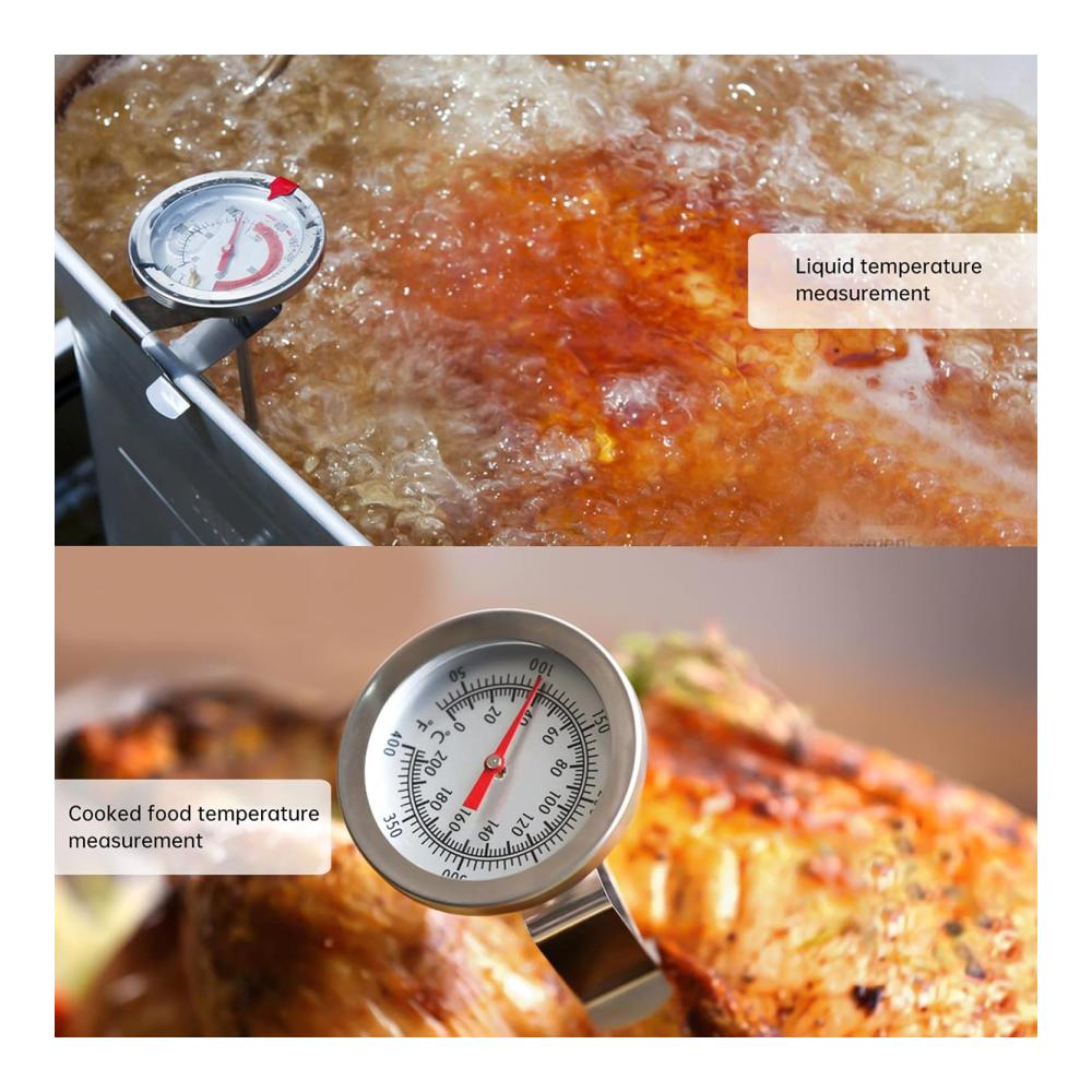Digitales Bratenthermometer Set mit 6 Sonden Grill Clip Halterung & Edelstahl Konstruktion - Präzise Temperaturmessung für Grill Ofen und Smoker