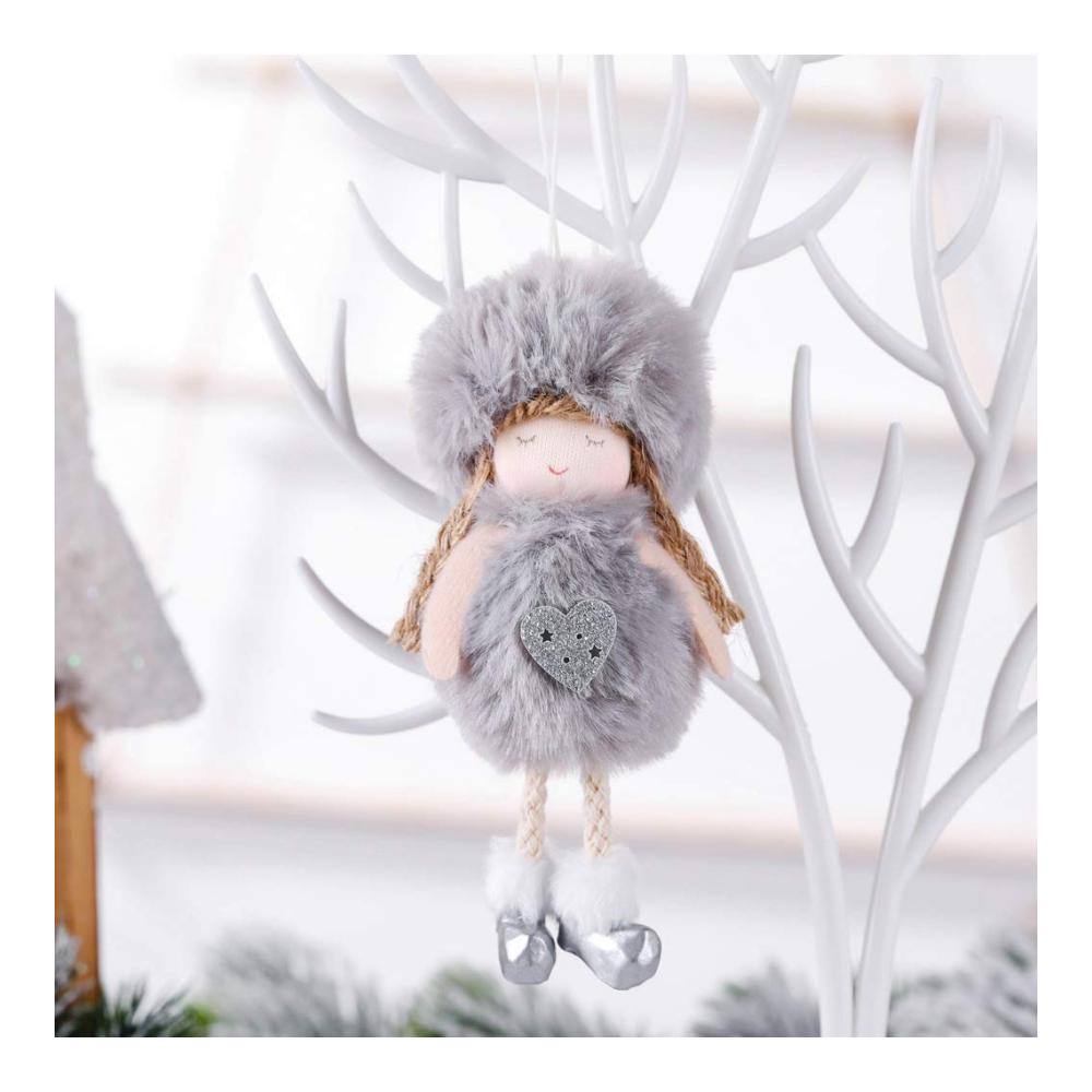 5er Set Weihnachtsanhänger - Schneeengel Elfen & mehr | Festliche Baumdekoration für Weihnachtsbaum | Handgefertigte Weihnachtsbaumschmuck-Anhänger