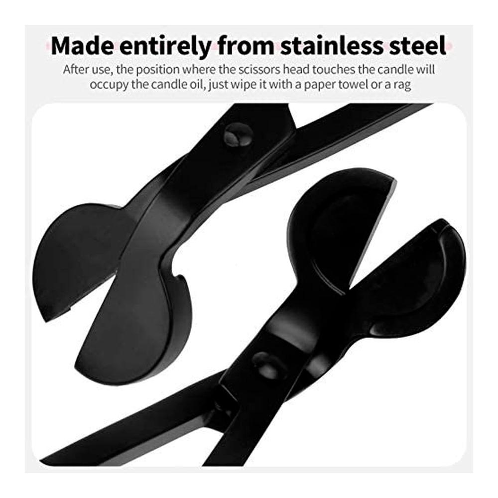 Premium Dochtwerkzeug-Set NRANSON 2 Stück Edelstahl Dochtscheren & Ersatzdochte. Perfekte Kerzenpflege für ein flackerfreies gemütliches