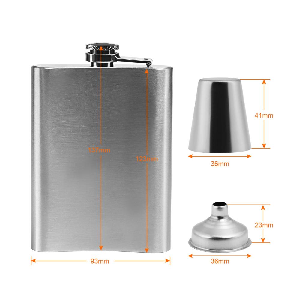 Entdecken Sie Stil und Genuss Premium Flachmann Set Edelstahl 8oz | Inkl. Trichter & 2 Becher | Kompakt und stilvoll verpackt | Perfektes Geschenk für Eleganzliebhaber | Unterstreichen Sie Ihren Stil mit diesem exquisiten Flach