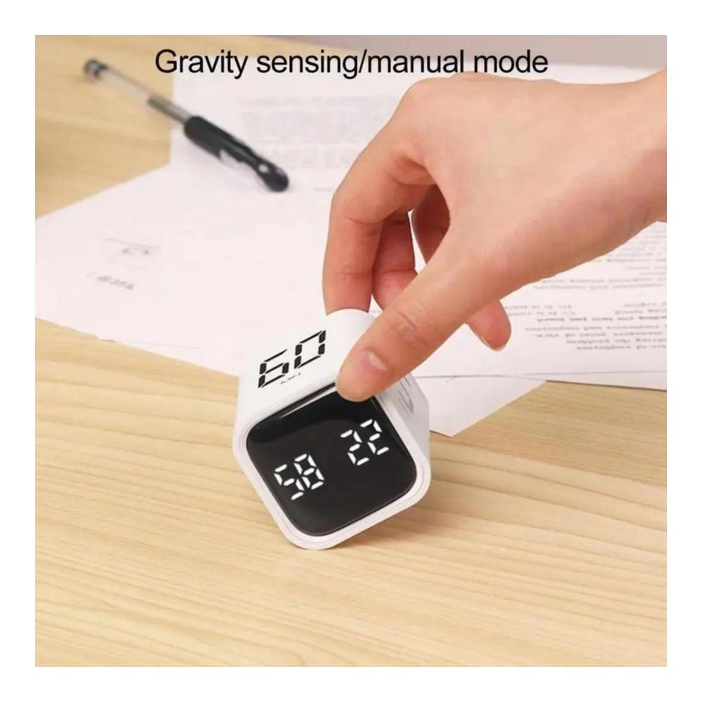 Schneebesen Würfel-Timer mit Schwerkraftsensor-Einstellungsverwaltung - Praktischer Flip-Timer für Übungen und Spiele (A