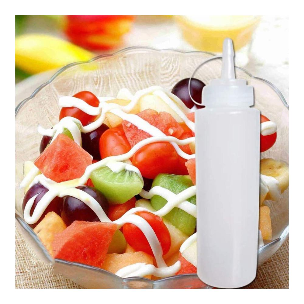 12er Set Dressing-Shaker 8 Unzen Quetschflaschen mit Twist Cap Deckel für Sauce Ketchup BBQ Farbe - Praktisches Zubehör für die Küche