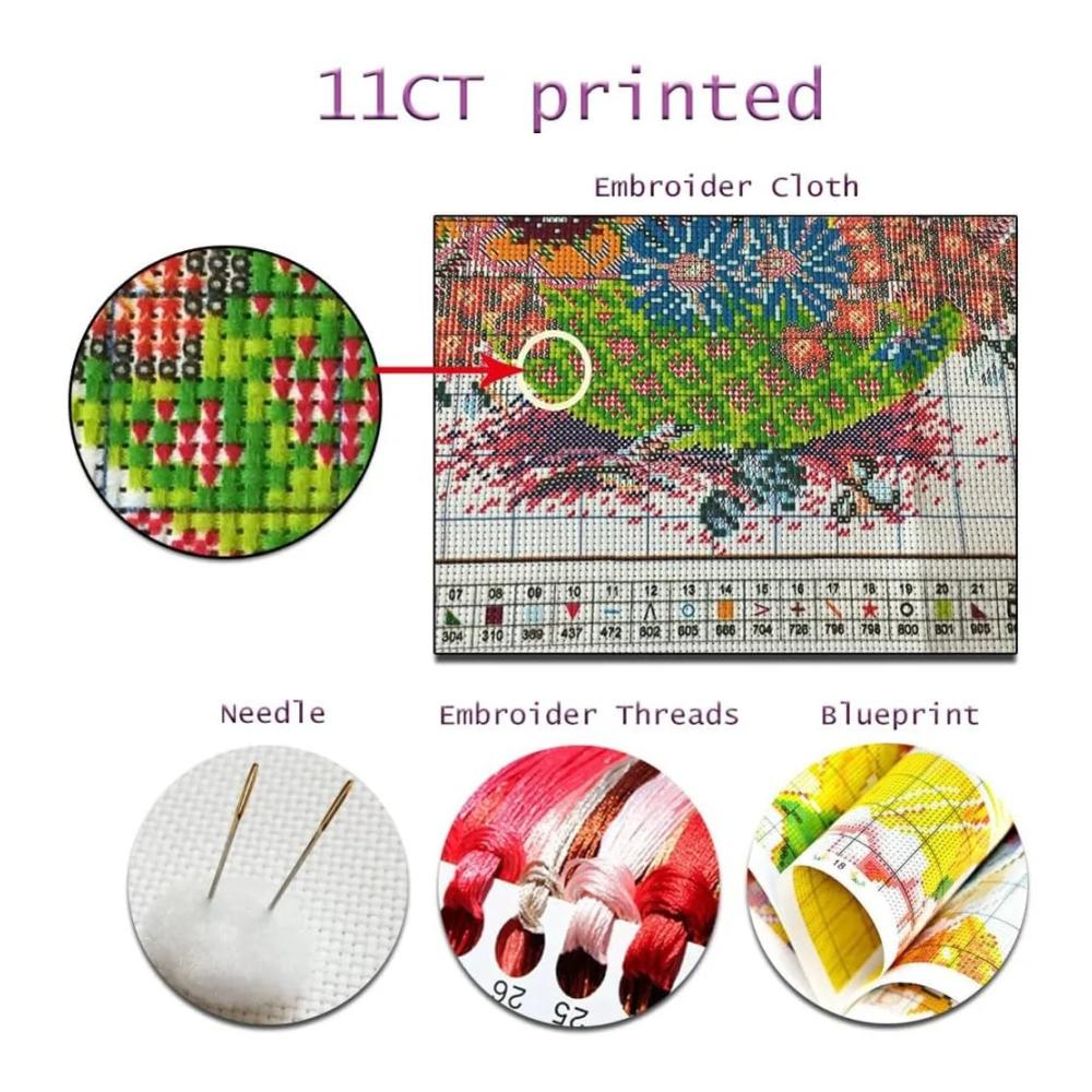 Entdecken Sie kreative Kunst Zählbare Sets Kreuzstich Stickpackungen - Vorgedruckt Ocean Beach Rose Design - Stempeltechnik - Komplettes 30 * 40cm Stickset - Ideales DIY-Geschenk für Anfänger - Umfassendes Sortiment für einzigartige Stickereiprojekte