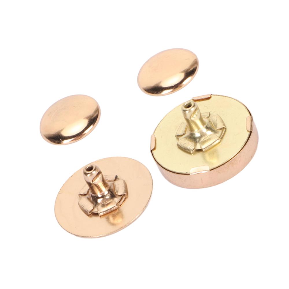 Magnetische Druckknöpfe Set – 50 Stücke in Goldlegierung 18x5mm – Robustes Nähzubehör für DIY-Schuhe und mehr – Einfache Befestigung und langlebige Nutzung