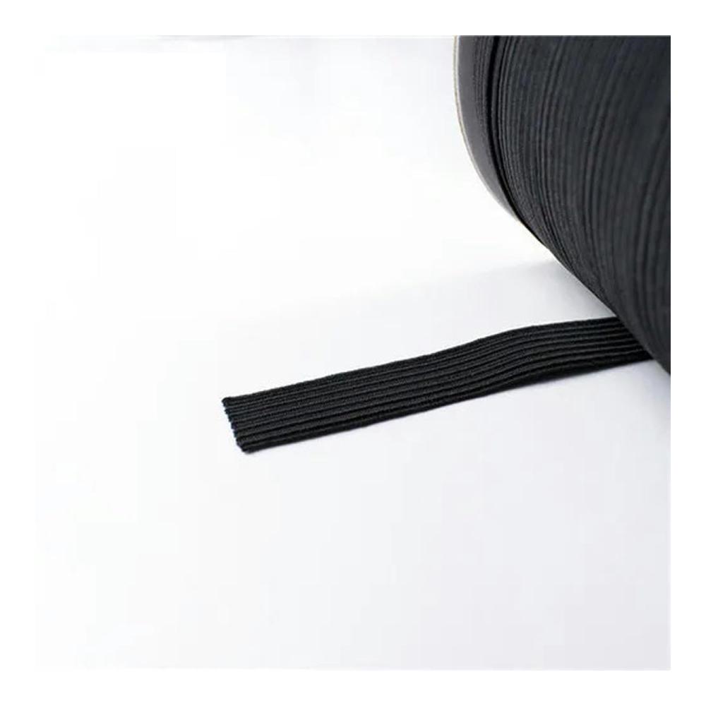 Elastische Bänder Weiß & Schwarz - DIY Nähmaterialien für Handwerksprojekte - 3/5/6/8/10/12/14 mm - 200 Yards Rolle - Hochwertiges elastisches Band für Näharbeiten und Bastelarbeiten