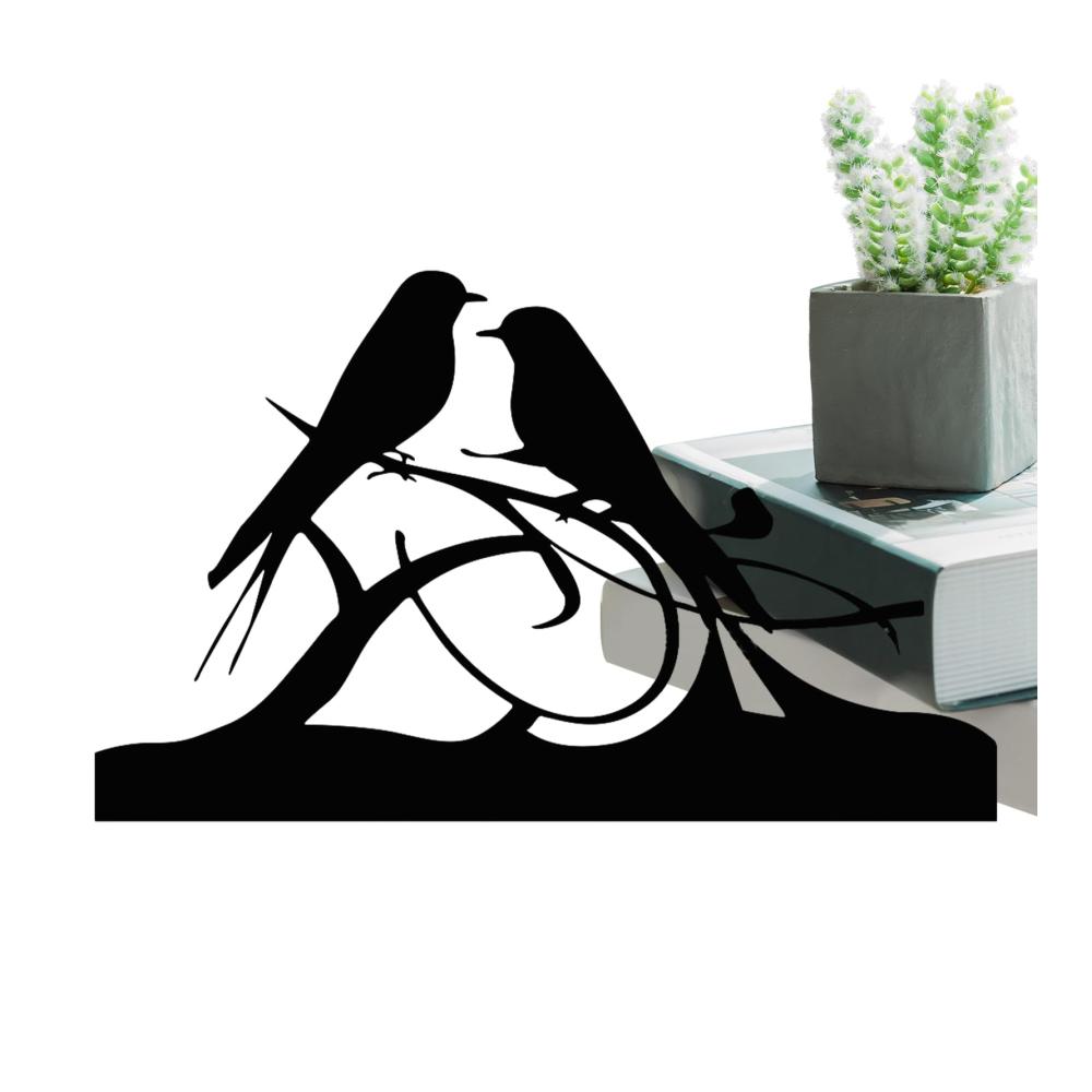 Entdecken Sie Eleganz Schwarzer Teelichthalter Silhouette mit Doppelvogel-Kerzenhalter aus Eisen | Stilvolle Tischdekoration für Zuhause Wohnzimmer Weihnachten & Hochzeit | Ideales Geschenk für Mama