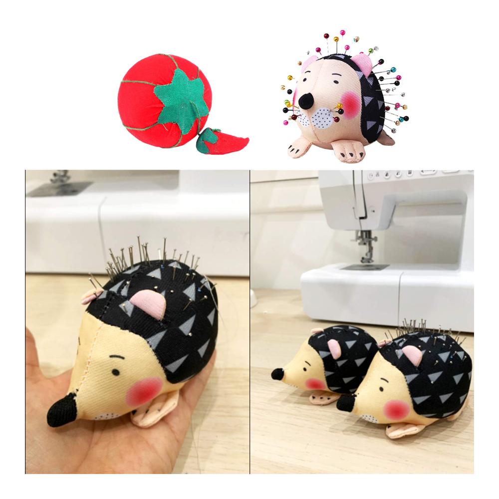 Entzückendes Igel-Nadelkissen Set - 2er Pack Tomatenform Pin-Halter für DIY Handarbeiten. Perfektes Nähzubehör & Bastelwerkzeug für kreative Näharbeiten