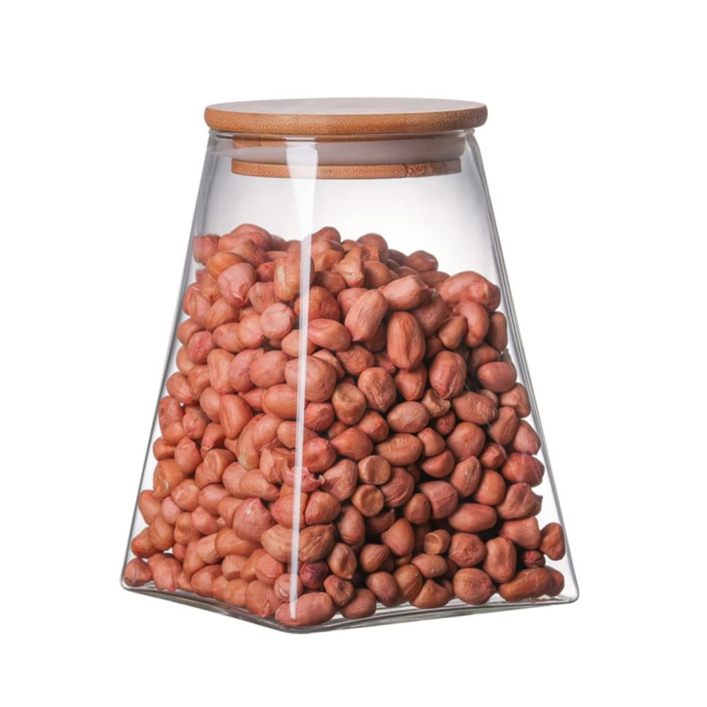 3er Set Glas Vorratsdosen mit Deckel für die Küche - Kleine Glasbehälter zur Snack-Aufbewahrung - Süßigkeit Einmachglas - Versiegelte Dose für maximale Frische - Glasgefäße zur langfristigen Lagerung