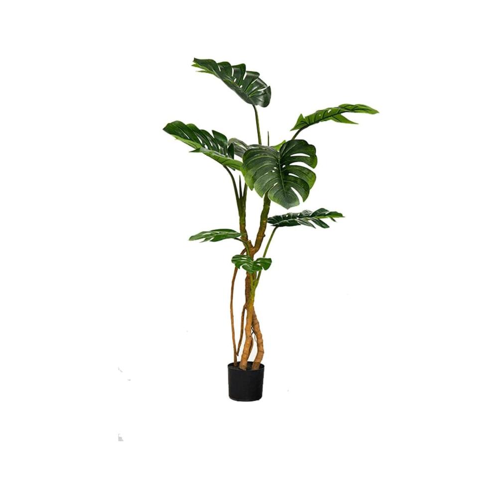 Begrüßen Sie den Frühling mit unserem lebensechten Kunstbaum Monstera-Baum! Perfekt für Ihr Zuhause und Wohnzimmer diese 9 Fuß hohe künstliche Pflanze mit realistischen Blättern wird jeden begeistern. Ideal für diejenigen die echte Pflanzen lieben aber keine Zeit für die Pflege haben. Gönnen Sie sich einen Hauch von Natur und Frische ohne sich um das Gießen oder Beschneiden kümmern zu müssen. Verschönern Sie Ihr Zuhause mit diesem hochwertigen bodenstehenden künstlichen Baum